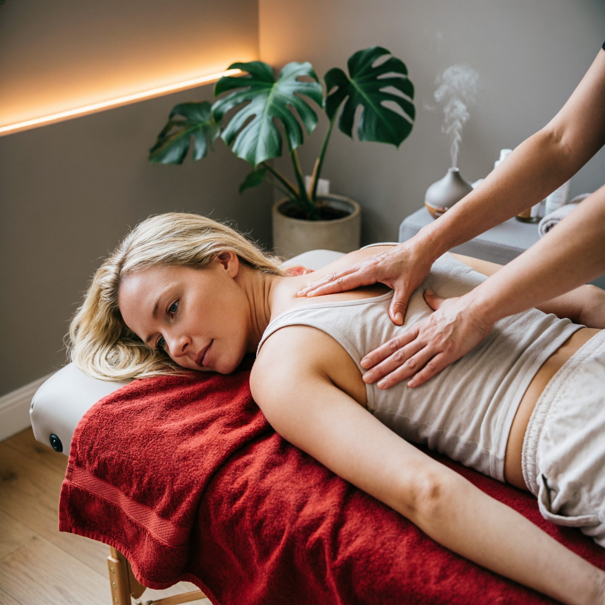 Professional massage therapy treatment