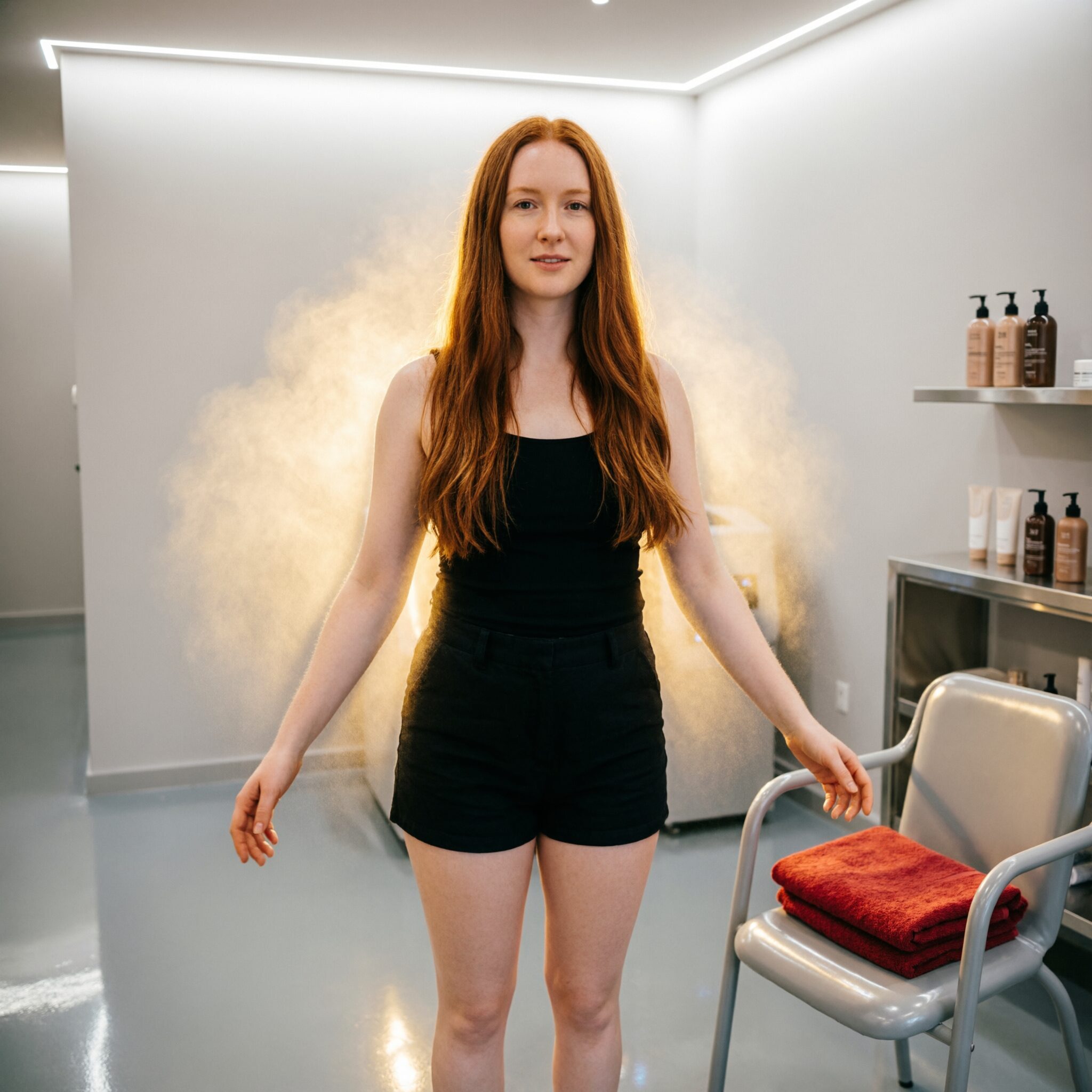 Professional spray tan preparation