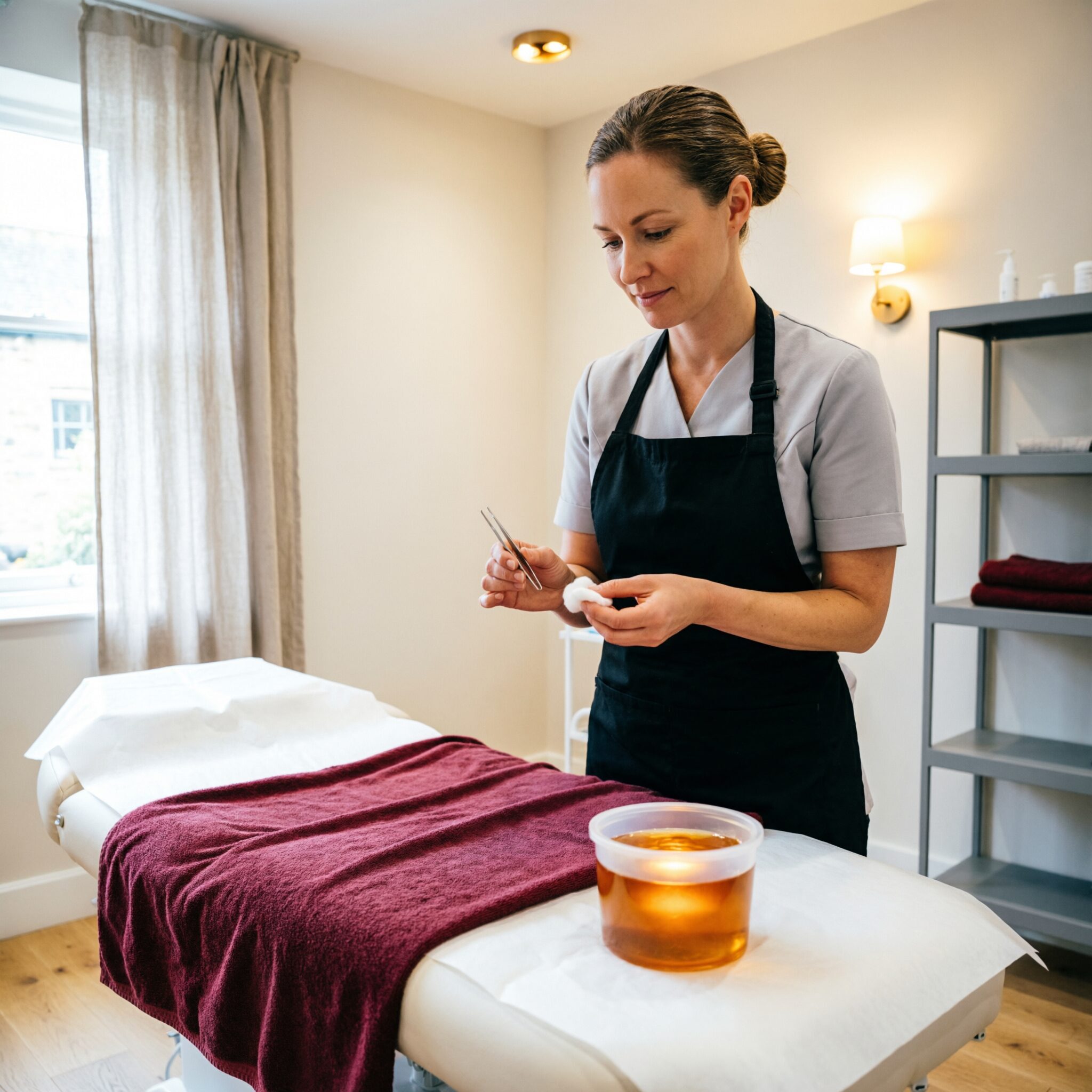 Professional waxing treatment