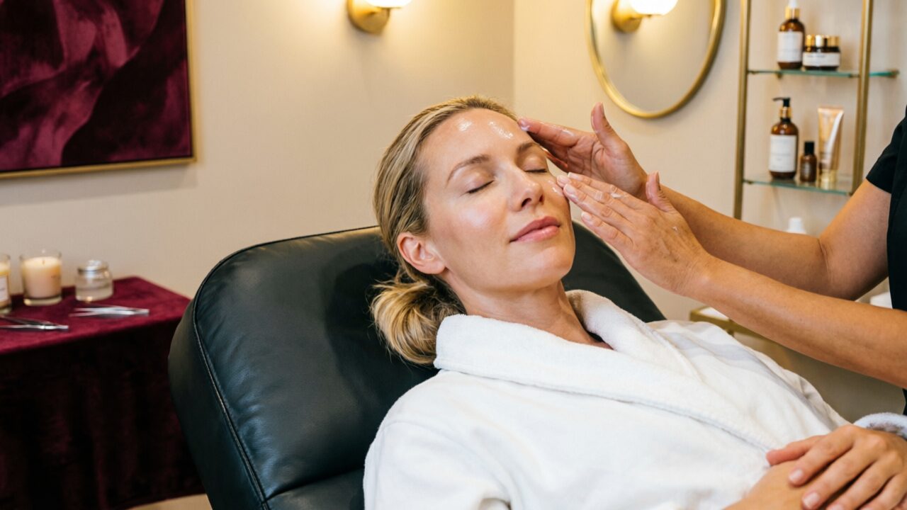 Facial Treatments treatment room at Gilded Dreams