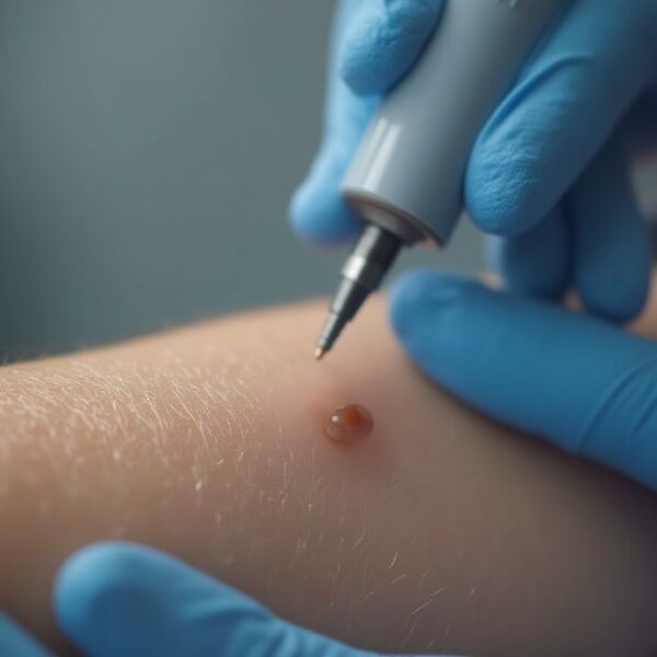 Professional cryosurgery skin treatment at Gilded Dreams