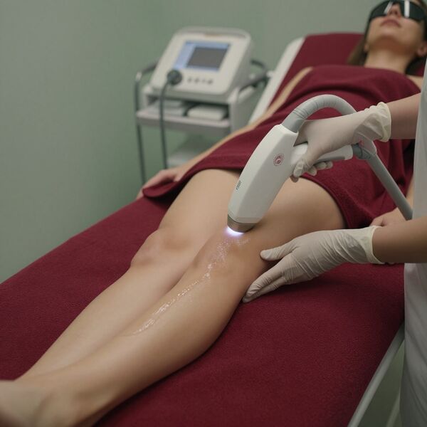 Client receiving professional skincare consultation