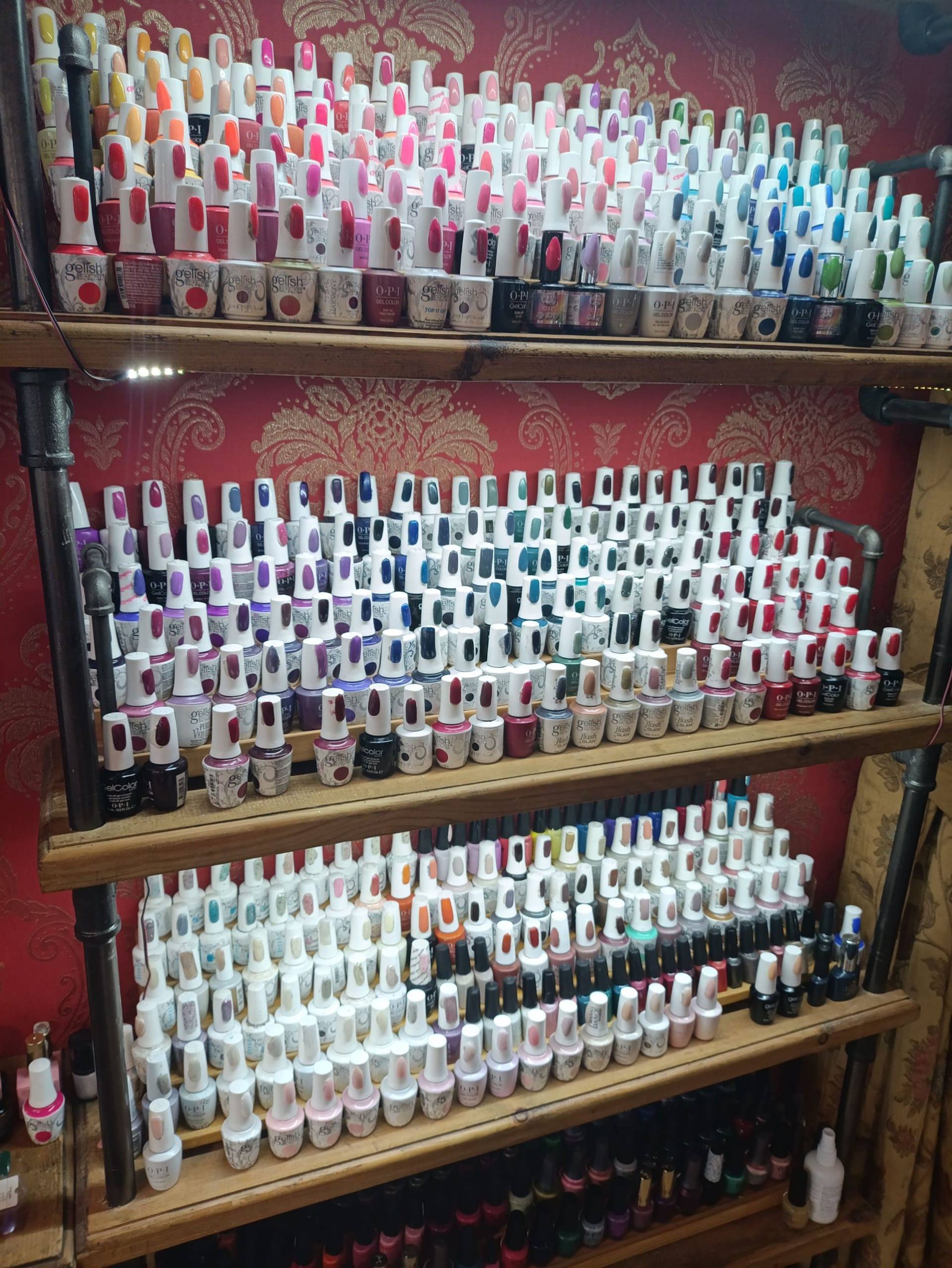 Gilded Dream Salon nail Gel Selection